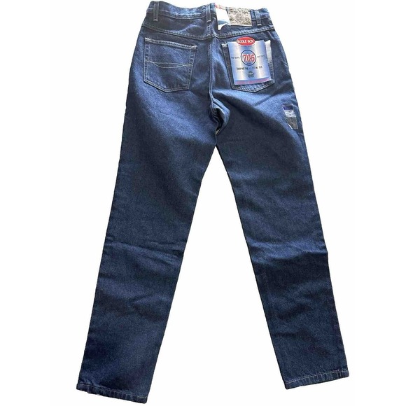 BUGLE BOY WOMENS VINTAGE 705 JEANS SIZE 10 AVERAGE DARK WASH STRAIGHT LEG - Picture 2 of 8